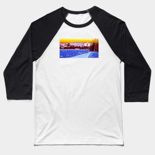 Coastal Trail at Dusk Baseball T-Shirt